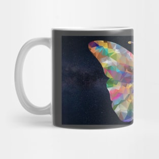 Colourful butterfly colour block pattern Mug